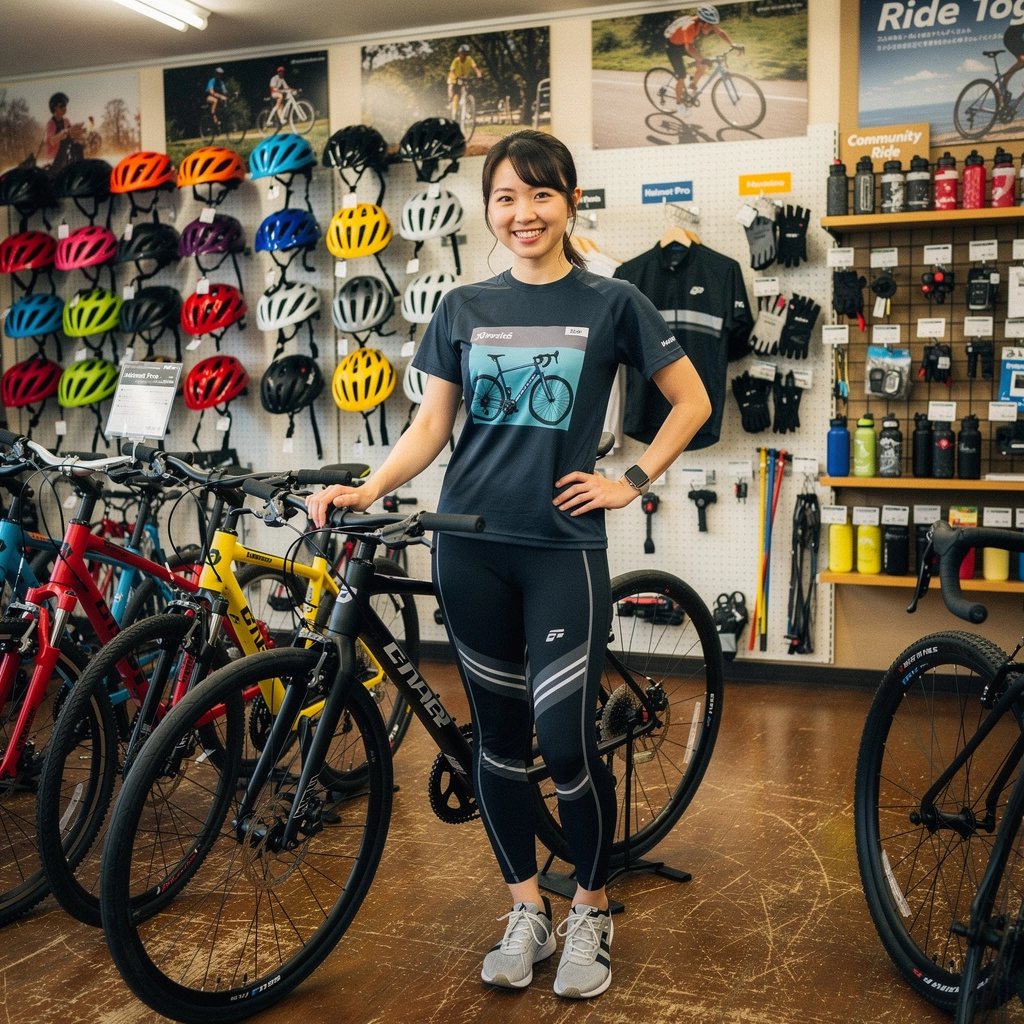 安全なライディングのためのヘルメットと装備の写真